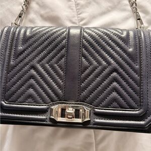 Elegant Black Quilted Shoulder Bag